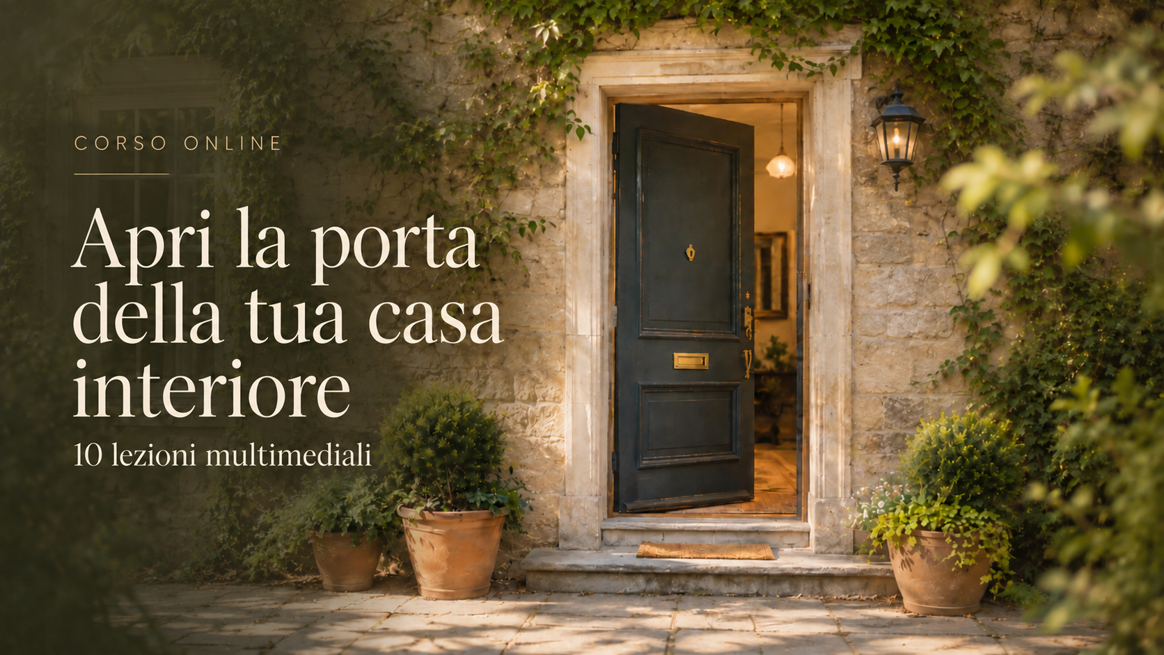 Apri la porta della tua casa interiore — corso online in 10 lezioni multimediali